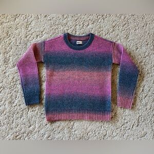 NWOT Girls Kohls SO Ombré Crewneck Sweater, XL 14-16. Polyester, Nylon, Acrylic